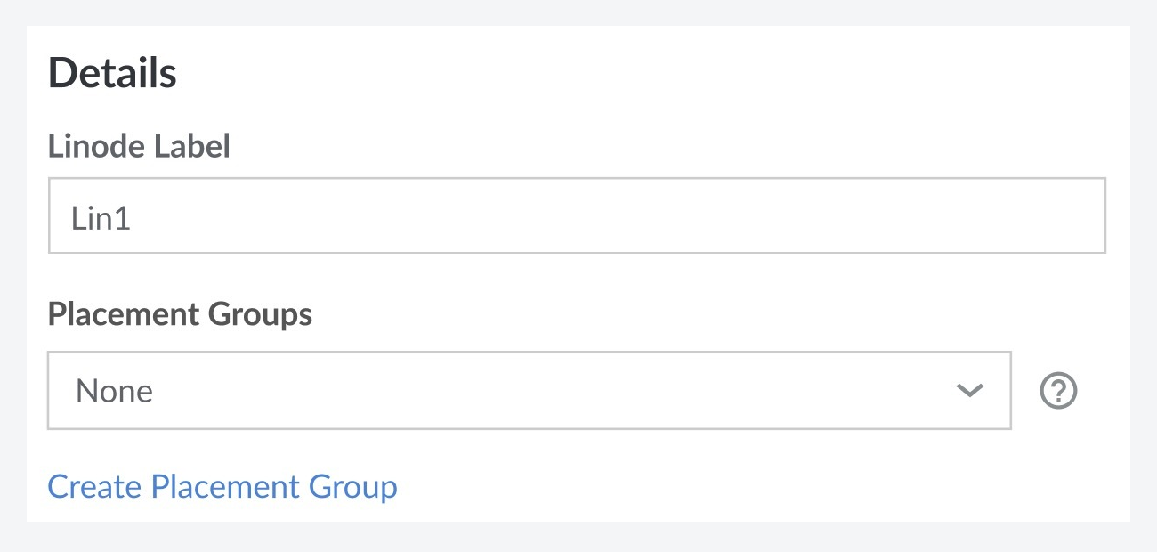 Creating a receiving Linode